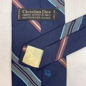 CHRISTIAN DIOR Blue Neck Tie